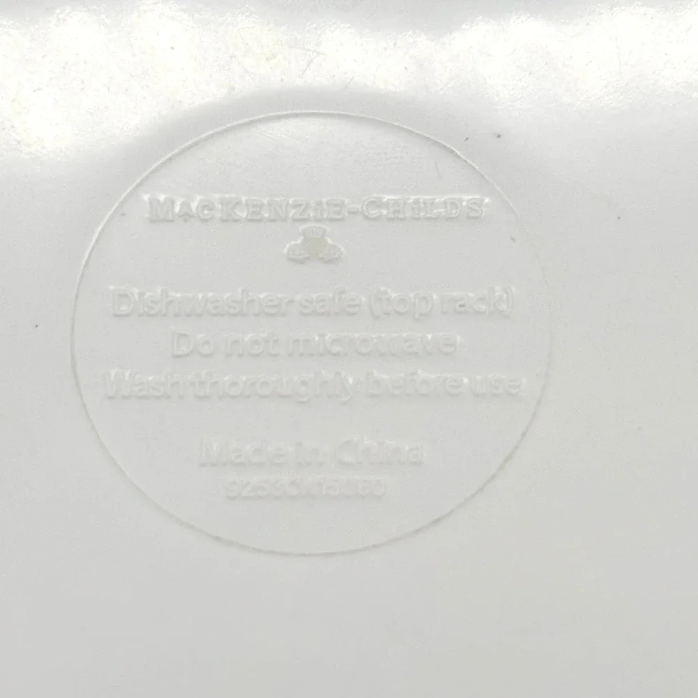 MacKenzie Childs Barnyard Alphabet Farm Divided Plate Kids Mealtime Toddler 8.5